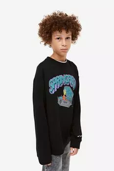 Толстовка с принтом H&M - The Simpsons, черный