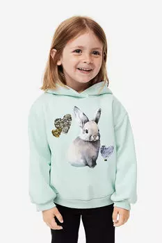 Толстовка с принтом H&M, зеленый