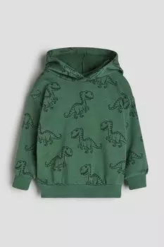 Толстовка с принтом H&M, зеленый