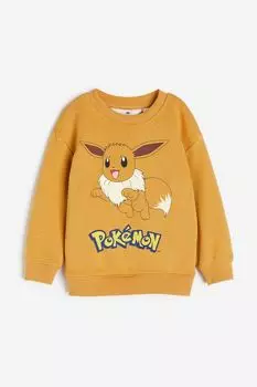 Толстовка с принтом H&M, желтый