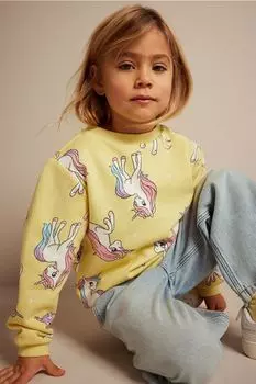 Толстовка с принтом H&M, желтый