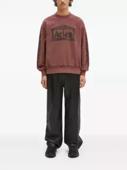 Толстовка с принтом храма Aries, красный