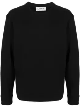 Толстовка с принтом и длинными рукавами Lanvin, черный