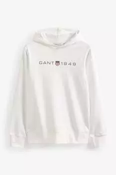 Толстовка с принтом и графикой GANT, бежевый