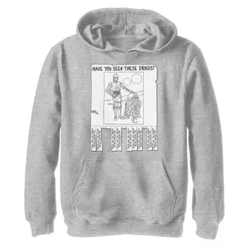 Толстовка с принтом и постером для мальчиков 8–20 лет, «Звездные войны, вы видели этих дроидов» Licensed Character