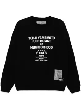 Толстовка с принтом из коллаборации с Neighborhood Yohji Yamamoto, черный