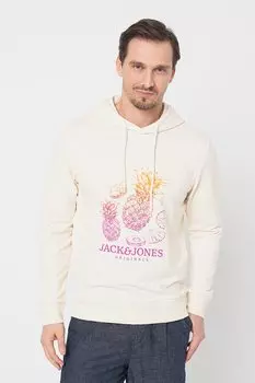 Толстовка с принтом Jack & Jones, белый