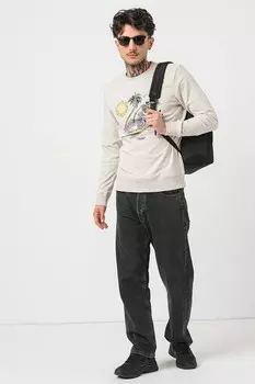 Толстовка с принтом Jack & Jones, серый