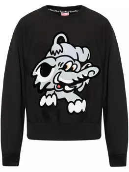 Толстовка с принтом Kenzo, черный