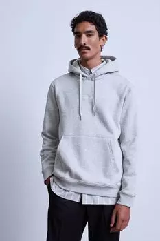 Толстовка с принтом классического кроя H&amp;M, серый меланж/артизан