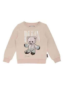 Толстовка с принтом «Медвежонок Тедди» от Philipp Plein, розовый