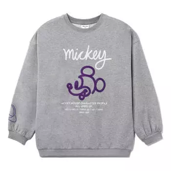 Толстовка с принтом Микки Мауса Tops x Disney Li-Ning, серый