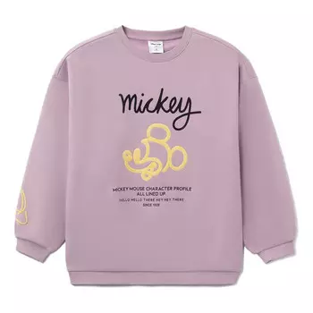 Толстовка с принтом Микки Мауса Tops x Disney Li-Ning, фиолетовый
