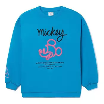 Толстовка с принтом Микки Мауса Tops x Disney Li-Ning, синий