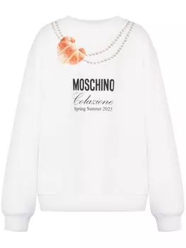 Толстовка с принтом Moschino, белый