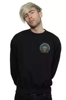 Толстовка с принтом на груди Batman Gotham Police Dept DC Comics, черный