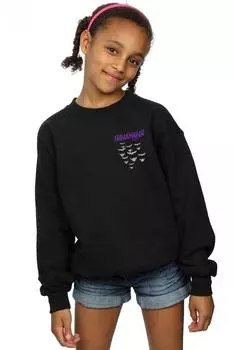 Толстовка с принтом на груди Batman Joker Smile DC Comics, черный