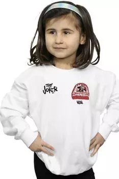 Толстовка с принтом на груди «Лига справедливости Джокер» Forever Evil DC Comics, белый