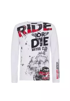 Толстовка с принтом по всей поверхности CIPO & BAXX, белый