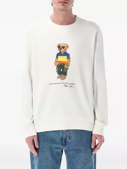 Толстовка с принтом Polo Bear Polo Ralph Lauren, белый