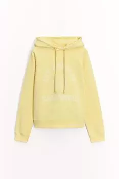 Толстовка с принтом слогана ZARA, желтый
