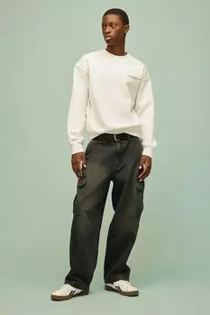 Толстовка с принтом свободного кроя H&M, белый