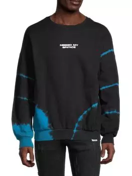 Толстовка с принтом тай-дай Eleven Paris, цвет Dresden Blue