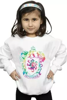 Толстовка с принтом тай-дай и гербом Гриффиндора Harry Potter, белый