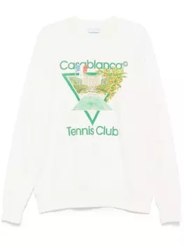 Толстовка с принтом «Tennis Club Icon» Casablanca, нейтральный цвет