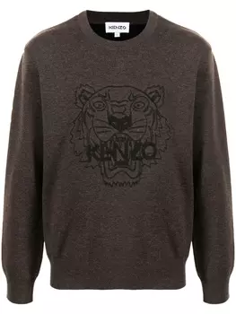 Толстовка с принтом Tiger Kenzo, коричневый