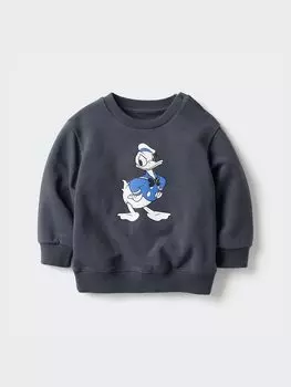 Толстовка с принтом Uniqlo, цвет 08 серый