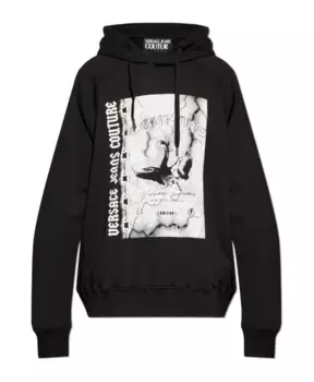 Толстовка с принтом Versace Jeans Couture, черный