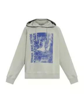 Толстовка с принтом Versace Jeans Couture, серый