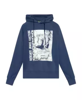 Толстовка с принтом Versace Jeans Couture, синий