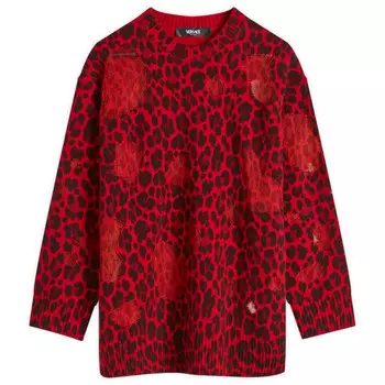 Толстовка с принтом Versace, красный