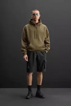 Толстовка с принтом x helement ZARA, кэмел