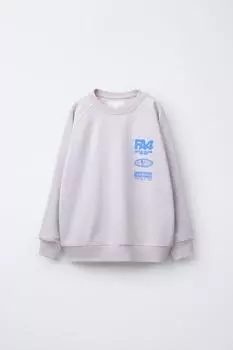 Толстовка с принтом ZARA, цвет Light lilac