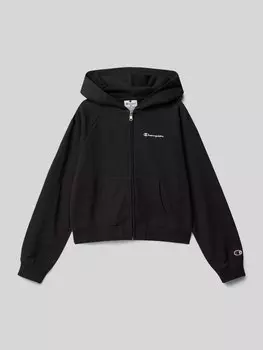 Толстовка с пришитыми этикетками CHAMPION, черный