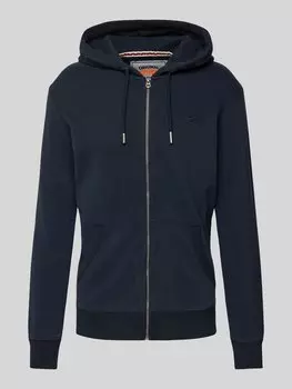 Толстовка с пришитыми этикетками Superdry, темно-синий