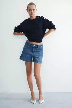 Толстовка с пуговицами H&M, синий