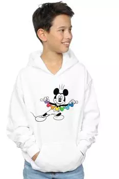 Толстовка с радужной цепочкой Микки Мауса Disney, белый