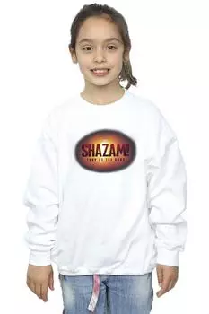 Толстовка с расклешенным 3D-логотипом Shazam Fury Of The Gods DC Comics, белый