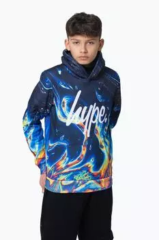 Толстовка с разноцветным радужным мрамором Hype, мультиколор