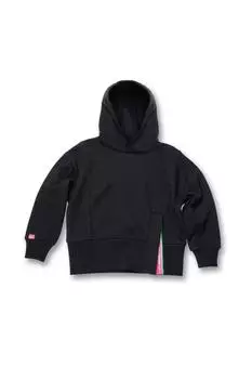 Толстовка с разрезом на ленте с надписью Wittypoint, черный