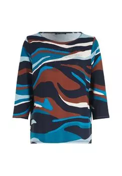 Толстовка с ребристой структурой BETTY BARCLAY, цвет Dark Blue/petrol