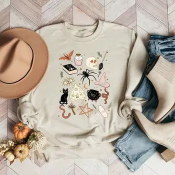 Толстовка с рисунками на Хэллоуин Simply Sage Market