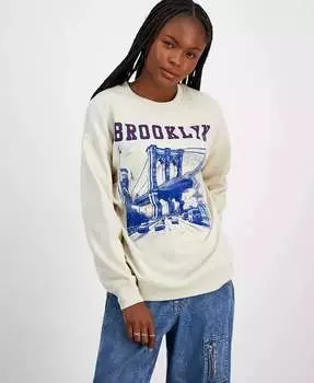 Толстовка с рисунком Brooklyn для юниоров Rebellious One, бежевый