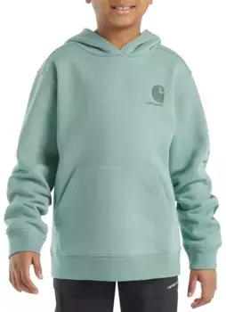 Толстовка с рисунком Carhartt для мальчиков, цвет Patina