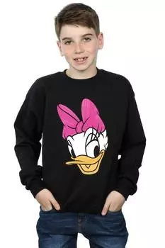 Толстовка с рисунком Daisy Duck Head Disney, черный