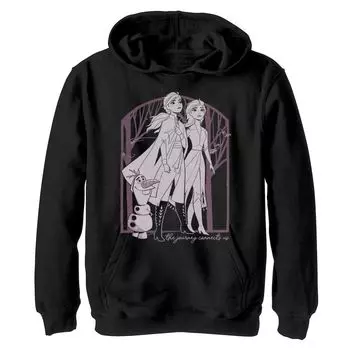 Толстовка с рисунком Disney's Frozen 2 для мальчиков 8–20 лет, Эльза Анна Олаф «Путешествие соединяет нас» Disney